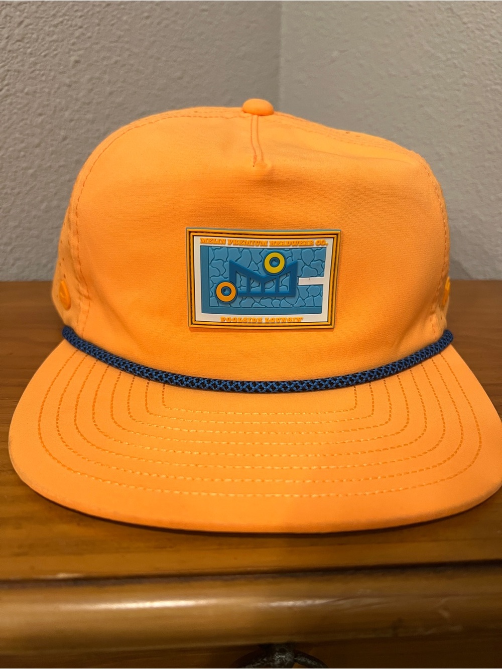 Melin Orange Rope-Trim Cap with Patch